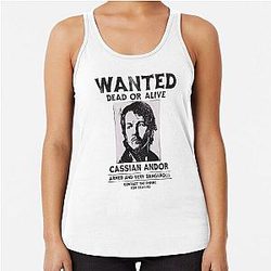Cassian Andor Wanted - Star Wars Racerback Tank Top