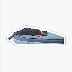 Syrl on Bed Andor Sticker