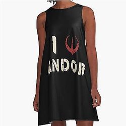 I Love Andor A Line Dress
