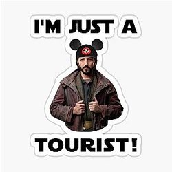 I'm a Tourist! A Sticker