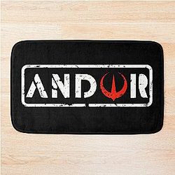 Andor logo - Grunge Rebellion Bath Mat