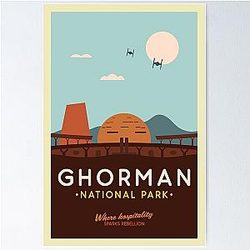 Gorman National Park Poster - Star Wars Art Print Inspired by Andor
