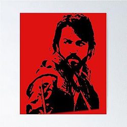 Cassian Andor in Che Guevara-style stencil Poster