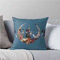 Andor Rebel Art Star Wars Inspired Design Throw Pillow