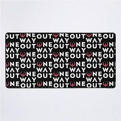 One Way Out Desk Mat