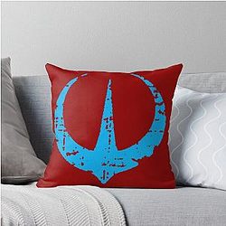 Andor Blue Throw Pillow