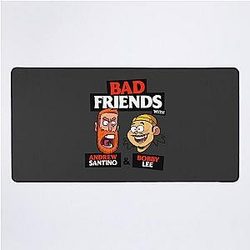 BAD FRIENDS PODCAST - BOBBY LEE AND ANDREW SANTINO Desk Mat