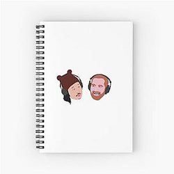 Bad Friends Podcast Bobby Lee Andrew Santino Spiral Notebook