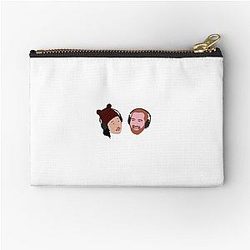 Bad Friends Podcast Bobby Lee Andrew Santino Zipper Pouch clean and simple