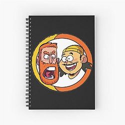BAD FRIENDS PODCAST WITH BOBBY LEE ANDREW SANTINO Spiral Notebook