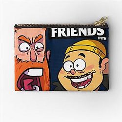 BAD FRIENDS PODCAST - BOBBY LEE ANDREW SANTINO Zipper Pouch
