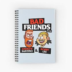 Bobby Lee and Andrew Santino Spiral Notebook