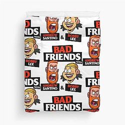 Bad Friends Podcast - Bobby Lee - Andrew Santino Duvet Cover
