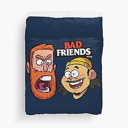 BAD FRIENDS PODCAST with BOBBY LEE and ANDREW SANTINO: Duvet Cover