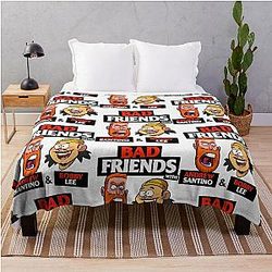 BAD FRIENDS PODCAST with Bobby Lee and Andrew Santino Throw Blanket