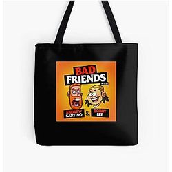 Bobby Lee - Andrew Santino and Bobby Lee Bad All Over Print Tote Bag