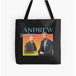 Andrew Santino retro design Over Print Tote Bag