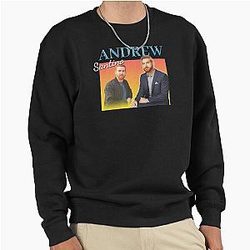 Andrew Santino Retro Vintage Design Pullover Sweatshirt