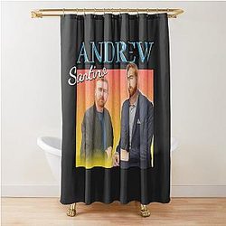 Andrew Santino Retro Design Shower Curtain
