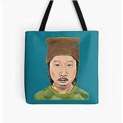 Bad Friends Podcast - Bobby Lee and Andrew Santino All Over Print Tote Bag