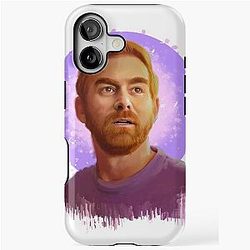 ANDREW SANTINO - Famous Comedian Portraits iPhone Tough Case