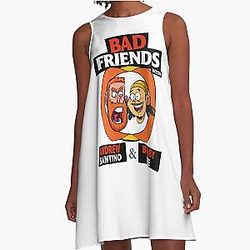 Bad Friends Podcast - Bobby Lee and Andrew Santino - A-Line Dress