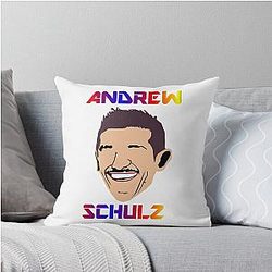 Andrew Schulz illustration Throw Pillow