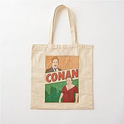 The Conan Show Featuring Conan O'Brien and Andy Richter Cotton Tote Bag