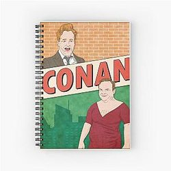The Conan Show Featuring Conan O'Brien and Andy Richter Spiral Notebook