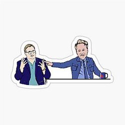 Conan and Andy Richter Stickers