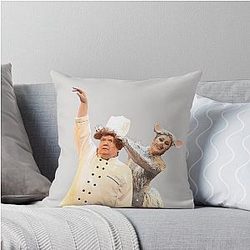 Andy Richter and Emma Slater as Linguini and  Remi DWTS Throw Pillow