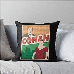 The Conan Show Featuring Conan O'Brien Andy Richter Throw Pillow