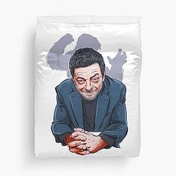 Andy Serkis - Illustration by Paul Cemmick Duvet Cover