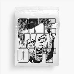 One Way Out - Kino by Andy Serkis TV show Quote Black outline Duvet Cover