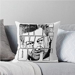 One Way Out Kino Loy Andy Serkis TV Show Black Outline Version Throw Pillow