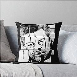 One Way Out - Kino Lok Andy Serkis TV show Quote White Outline version Throw Pillow