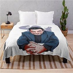 Andy Serkis - An illustration by Paul Cemmick Throw Blanket blanket