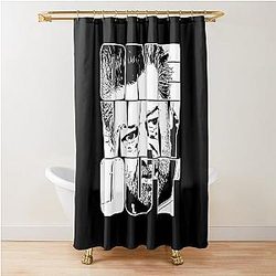 One Way Out - Kino Loy Andy Serkis TV Show Quote White Outline Version Shower Curtain