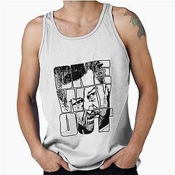 One Way Out  TV show Quote  Black outline version Tank Top