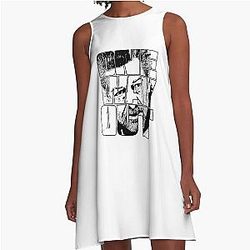 One Way Out - Kino Loy Andy Serkis TV Show Quote Black Outline Version A Line Dress