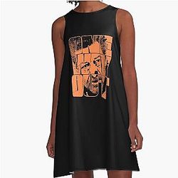 One Way Out, Kino, Andy Serkis TV Show Quote, Orange Outline A-Line Dress