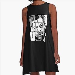 One Way Out - Kino Loy Andy Serkis TV Show Quote White Outline A-Line Dress