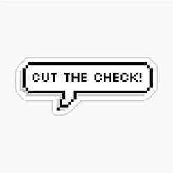 Cut The Check - Anthony Mackie Sticker