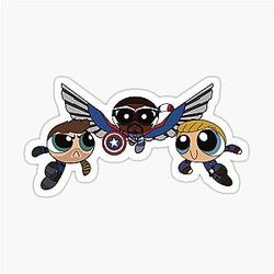 Chris Evans, Anthony Mackie, Sebastian Stan Sticker