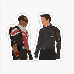 Anthony Mackie Sebastian Stan Sticker