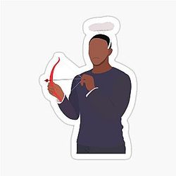 Anthony Mackie Vector Illustration Sticker