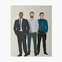 Sebastian Stan Chris Evans Anthony Mackie Art Board Print