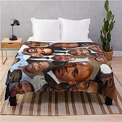 Anthony Mackie Photo Throw Blanket