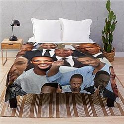 Anthony Mackie Photo Throw Blanket