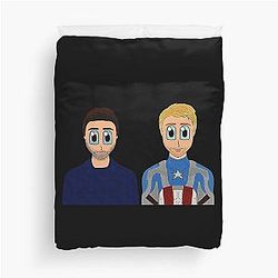Sebastian Stan and Anthony Mackie Duvet Cover